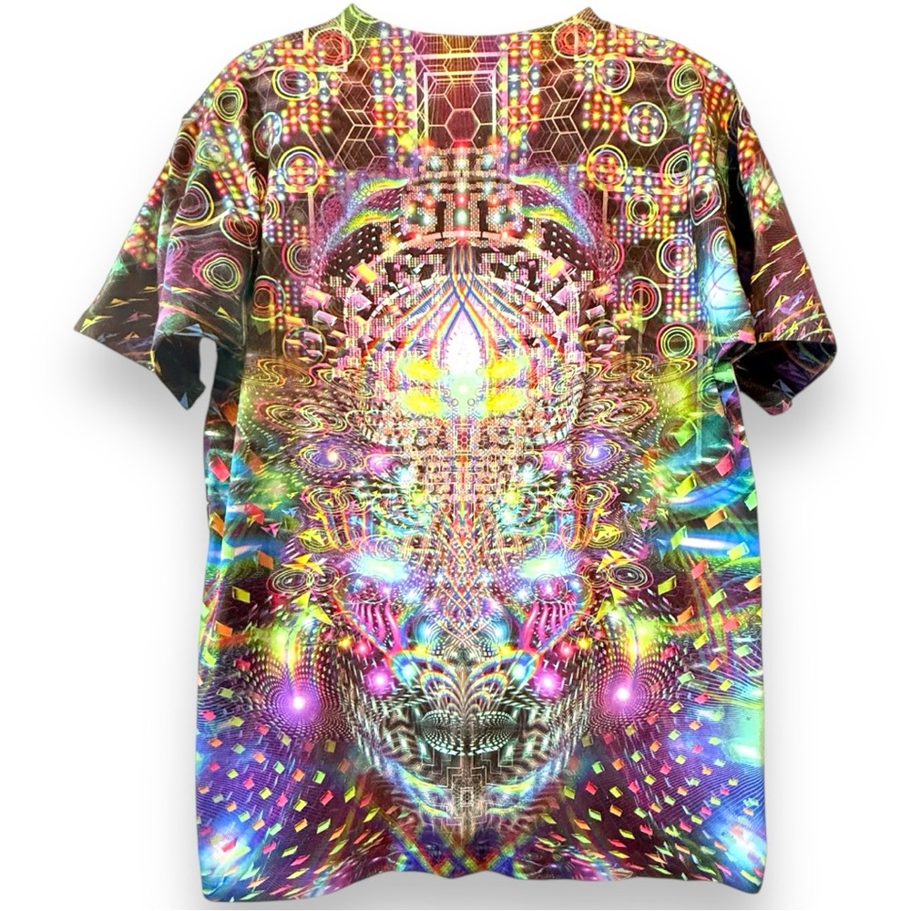 Infinite Bit Colorful Psychedelic Acid Trip T-Shirt | Psychonaut Festival EDM